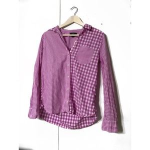 J.Crew Boy Shirt Crinkle Gingham cocktail Plaid